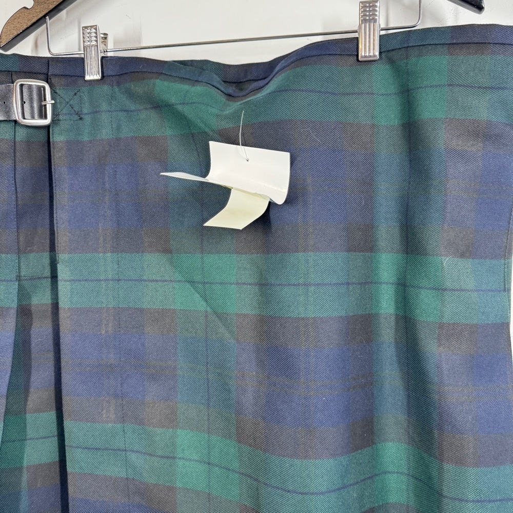 The Kilt Black Watch Plaid Tartan Wrap Skirt Size 38-40 Traditional Heritage - Picture 3 of 14